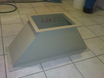 ВЕНТИЛЯЦИОННЫЙ КАНАЛ ПВХ 300х300 L=1000 мм