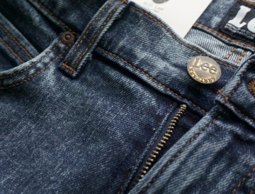 LEE LUKE džínsy rúrky PUNK BLUE stretch W30 L34