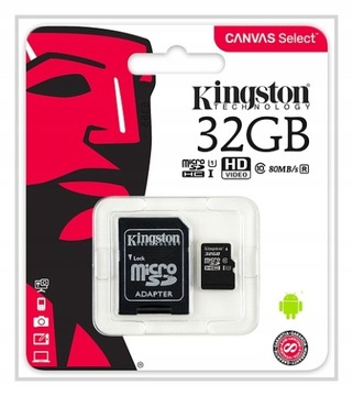 KINGSTON KARTA PAMIECI 32GB MICRO SD class 10 UHS