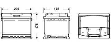 АККУМУЛЯТОР VARTA SILVER DYNAMIC 52 Ач, 520 А, C6