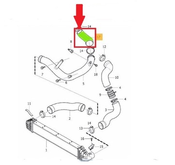 TRUBKA WAZ TURBO INTERCOOLER VOLVO 31274235 NOVÝ