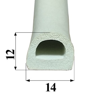 Самоклеящийся уплотнитель для окон D 14х12 мм БЕЛЫЙ