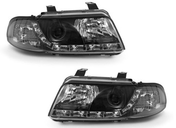 Lampy Przód Audi A4 B5 99-01 BLACK LED diodowe