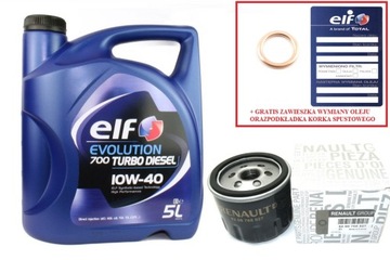 ELF OIL 10W40 МАСЛЯНЫЙ ФИЛЬТР RENAULT 1.9 DCI TRAFIC II LAGUNA VIVARO +GRA