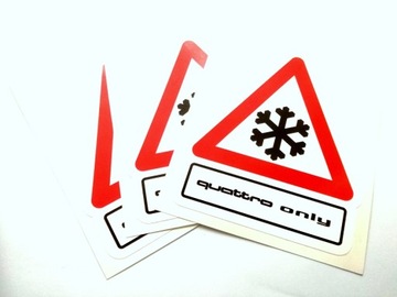 Naklejka QUATTRO ONLY naklejki stickery
