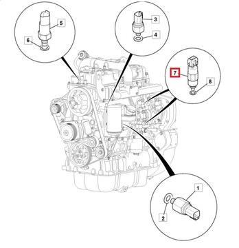 ДАТЧИК ПОТУШЕНИЯ CAT 428E 428F 1766219 DELPHI