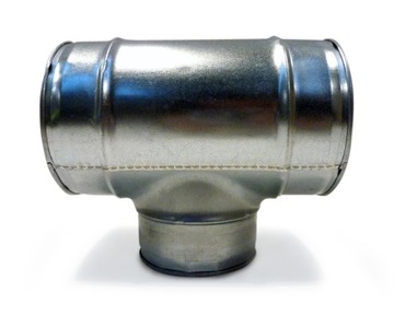 Trójnik T ocynk fi 125 / 100 / 125 mm TPC-125-100