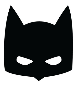 NAKLEJKI ŚCIANĘ ŚCIENNE MASKA BATMANA BATMAN 50cm