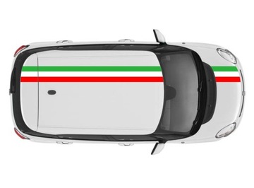 TRÓJKOLOROWE PASY FIAT, ALFA ROMEO 30x200 cm HIT!