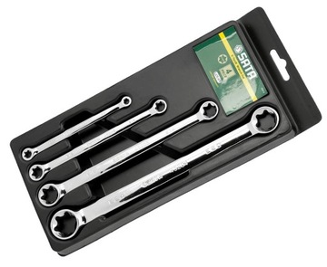 Sata 09012 KLUCZE OCZKOWE DWUSTRONNE E-THORX 4szt.