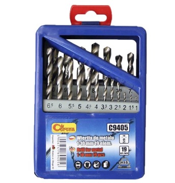 Richmann C9405 WIERTŁA DO METALU HSS 1-10 mm 19 el