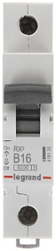 АВТОМАТИЧЕСКИЙ ВЫКЛЮЧАТЕЛЬ LEGRAND RX3 1P B16A S301