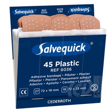 Plastry plastikowe CEDERROTH Salvequick (REF-6036)
