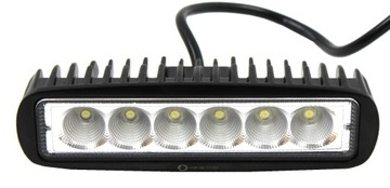 LAMPA ROBOCZA 6 LED PANEL ROZPROSZONY 18W CE HOMOL