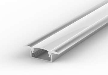 WPUSZCZANY PROFIL ALUMINIOWY LED 1m + SZYBKA