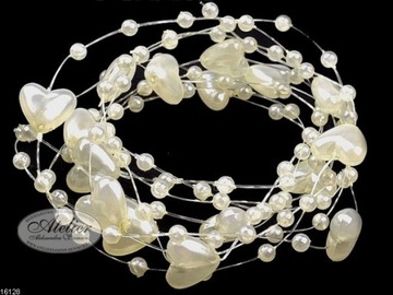 Цепь с жемчугом, чтобы вплеститься в волосы - экру