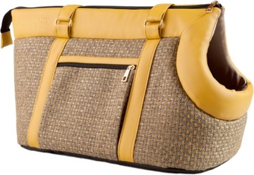 AMIPLAY Morgan Torba transporter torebka dla kota psa S 35x21x24cm żółta
