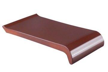 Parapety Ceramiczne Zewnętrzne 27 cm CIEMNY BRĄZ