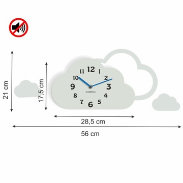 Детские часы Облака молчат, подарок детям.