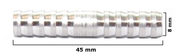 МЕТАЛЛИЧЕСКИЙ СОЕДИНИТЕЛЬ, АЛЮМИНИЕВЫЙ СОЕДИНИТЕЛЬ ДЛЯ ШЛАНГОВ 8 ММ