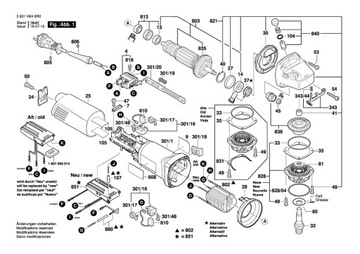 Щетки Bosch GWS 9 10 11 14 1400 1000 PWS ГКСПКС