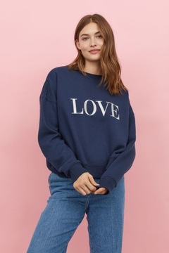 СВИТШОТ H&M TREND С НАПИСЬЮ LOVE XS LAST