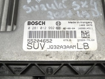 FIAT SEDICI SUZUKI JEDNOTKA SX4 1.9 TDI 0281012992