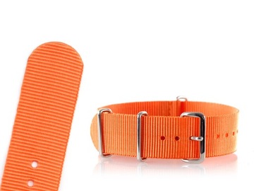 PASEK DO ZEGARKA NATO NYLONOWY 24 KOLORY ORANGE
