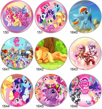 ВОЛНЫ для торта LITTLE PONY, круг, сила цвета
