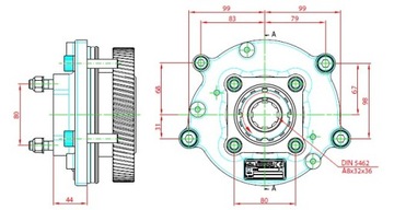 Przystawka odbioru mocy VOLVO silnik D13 , D16 Bezares