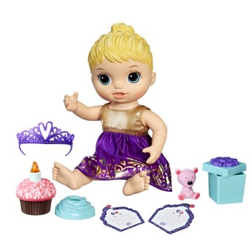 URODZINOWA LALKA BABY ALIVE PREZENT TORT HASBRO