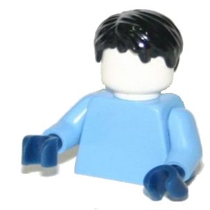 LEGO WŁOSY CZARNE DO FIGURKI 62810