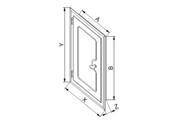 AWENTA ДВЕРЦА ДЛЯ ПРОМЫВКИ НЕРЖАВЕЮЩАЯ DMNW 15x25