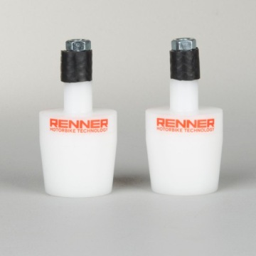 CIĘŻARKI KIEROWNICY RENNER RACING BIAŁE CRASH PADY RENNER ZIPSER