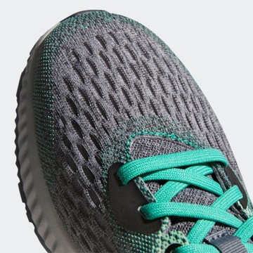 ADIDAS RUNNING AEROBOUNCE KNIT СЕРЫЙ/ЗЕЛЕНЫЙ