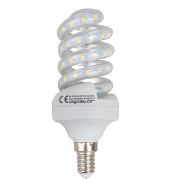 Żarówka LED E14 9W spiralna ciepła 3000W