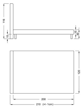 ŁÓŻKA ŁÓŻKO TAPICEROWANE LUXOR PREMIUM Z2 120x200