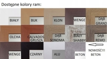 ЗЕРКАЛО в раме 140Х50 ВЕНГЕ БЕЛЫЙ ДУБ SONOMA COLORS