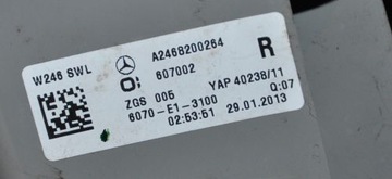 MERCEDES B TŘÍDA W246 PRAVÁ ZADNÍ SVĚTLO ORIGINÁLNÍ