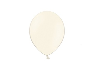 Balony kremowe 23 cm, 5 szt. urodziny, ślub