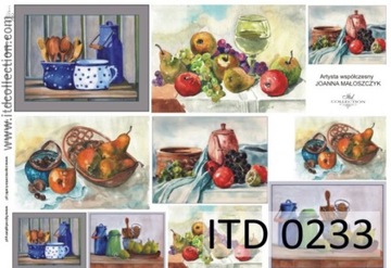Papier do decoupage KLASYCZNY A4 D0233M