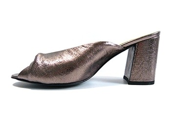 Klapki damskie Sala 36,5 Eleganckie skórzane skórzane buty letnie na słupku