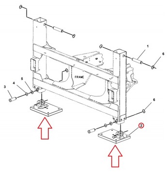 ОПОРА НОГ CAT 428 432 1360437 OEM