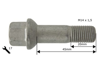 КОЛЕСНЫЙ БОЛТ, алюминиевые диски. Мерседес S-класс G-класс М14х1,5