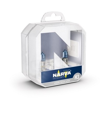 575356 NARVA ZAROWKA 12V H3 55W PK22S RANGE POWER WHITE /4500K/ /ZESTAW 2 S