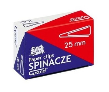 Spinacze trójkątne Grand 25mm 100szt MOCNE