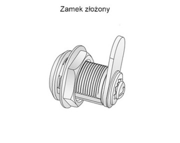 ЗАМОК ДЛЯ КОРОБКИ ЗАМКИ ДЛЯ ПОЧТОВОГО ЯЩИКА 19X20