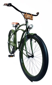 Мужской городской велосипед 28 Cruiser Dutch Green Shimano 3 передачи ретро