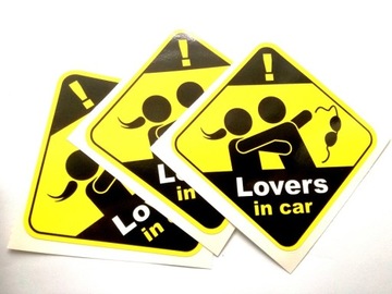 Naklejka LOVERS IN CAR, naklejki stickery
