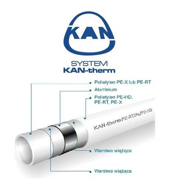 ТРУБА Kan-therm PEX PERT/AL/PERT 16x2 600M ALUPEX